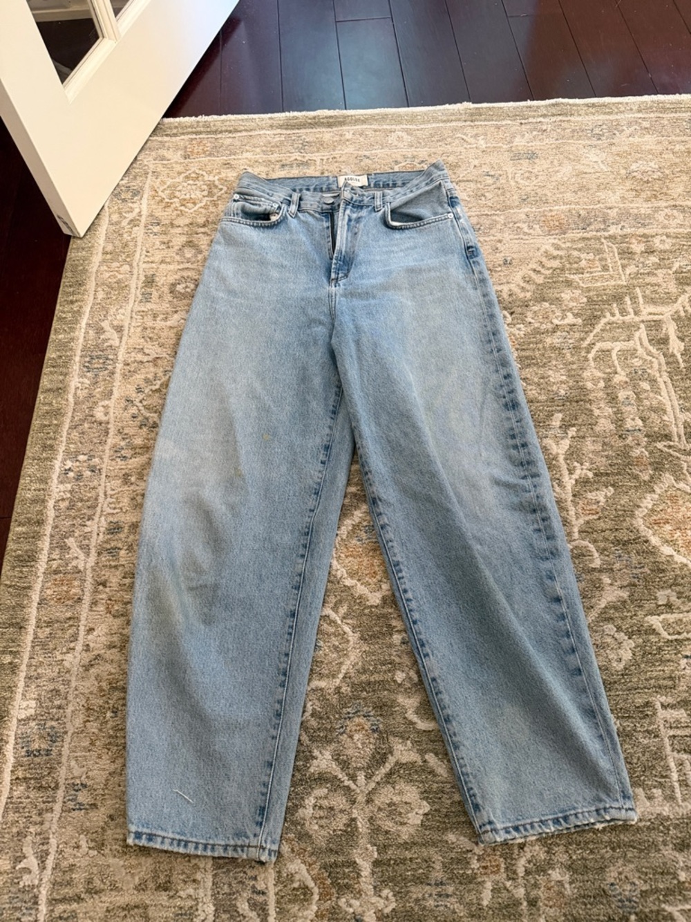 Agolde Vintage Light Wash Boyfriend Jeans